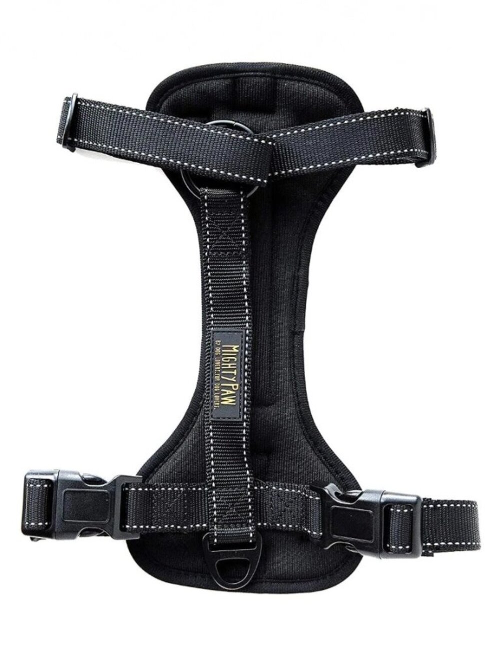 Mighty Paw Adjustable Safety Dog Car Harness - 2 Leash Attachment - Front / back